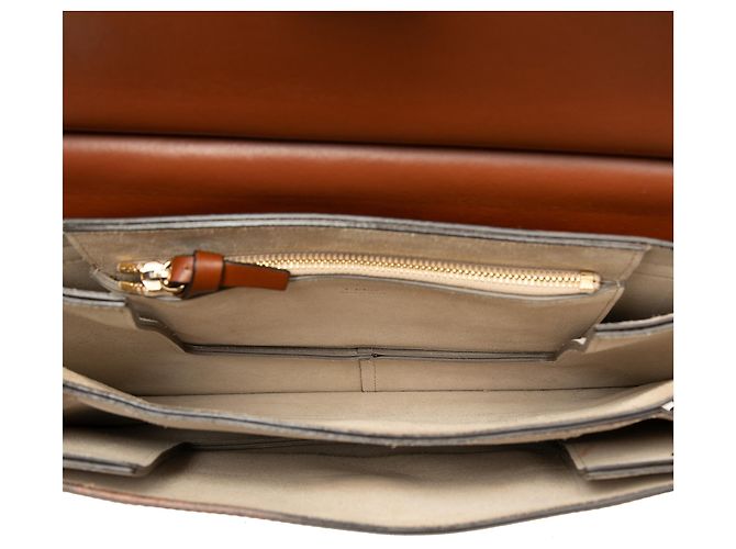 Chloé Faye Crossbody in vitello e camoscio marrone Medium - vista 4