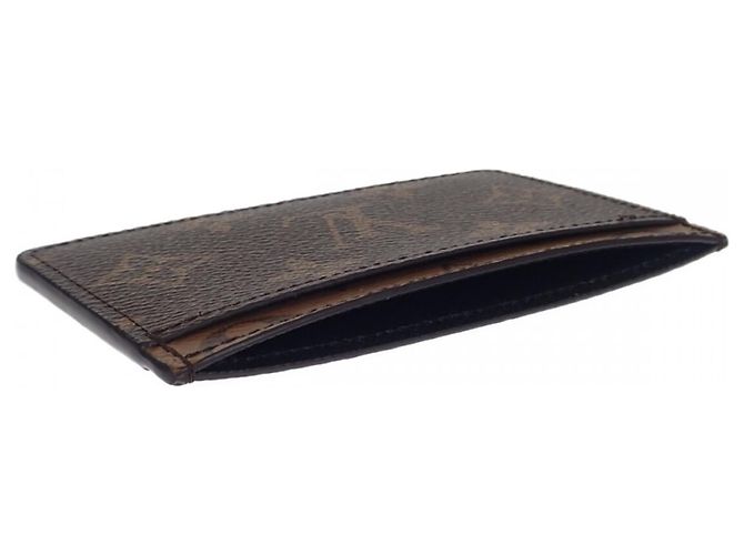 Portacarte Louis Vuitton Brown Monogram Reverse Marrone - vista 3