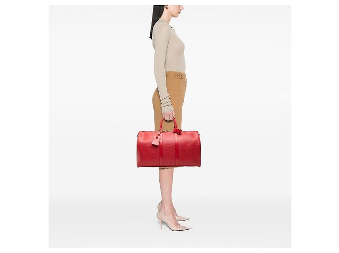 Louis Vuitton Red Epi Keepall 45 Roja - vista 7