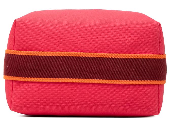 Hermès Pink Small Toile Bride A Brac Case Rose - vue 3