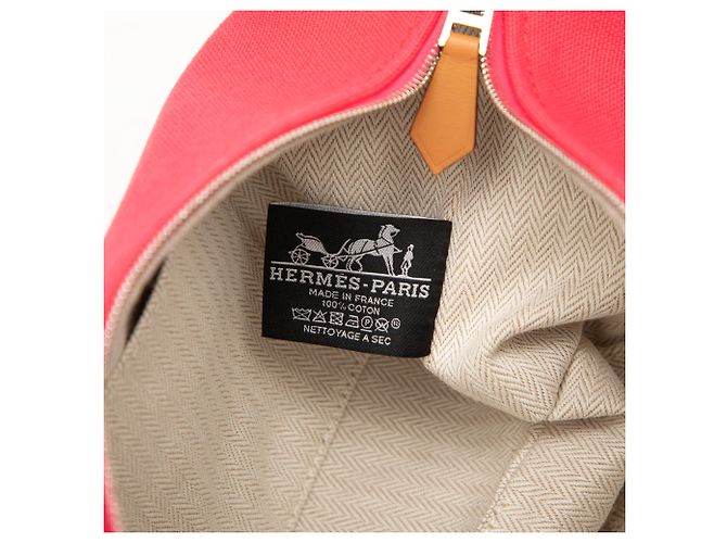 Hermès Pink Small Toile Bride A Brac Case Rose - vue 5