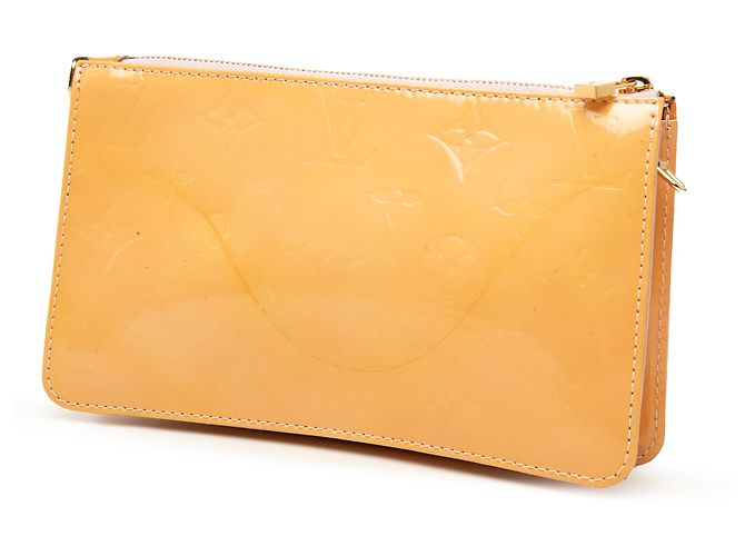 Louis Vuitton Yellow Monogram Vernis Pochette Lexington Giallo - vista 2