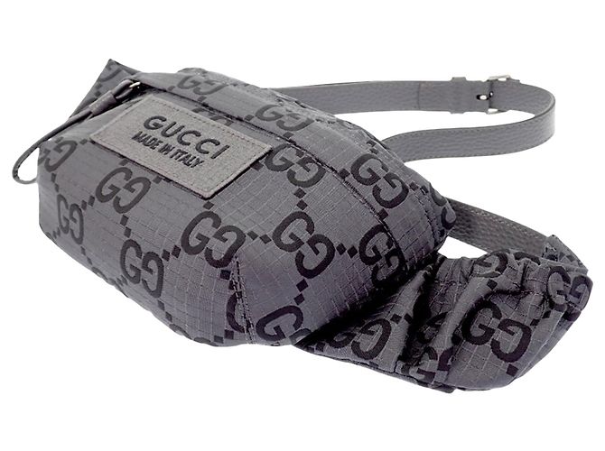 Bolso cinturón Gucci de nailon ripstop GG gris Castaño - vista 3
