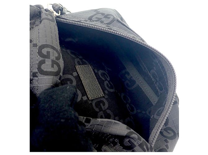 Bolso cinturón Gucci de nailon ripstop GG gris Castaño - vista 4