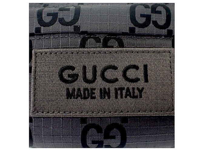 Bolso cinturón Gucci de nailon ripstop GG gris Castaño - vista 5