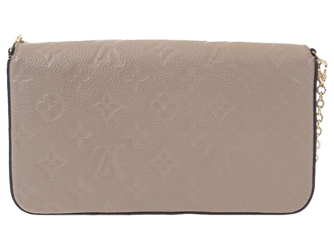 Pochette Félicie Louis Vuitton Brown Monogram Empreinte Pochette Felicie Marrone Taupe - vista 2