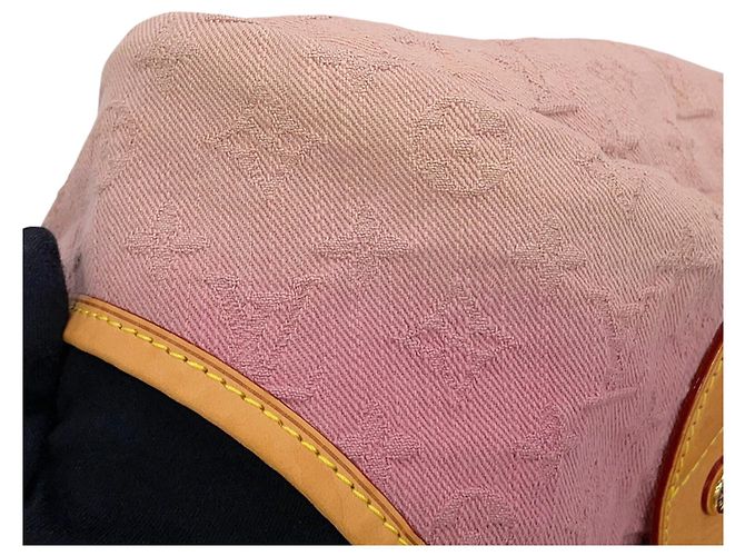 Louis Vuitton Pink Monogram Denim Sunshine Rosa - vista 11