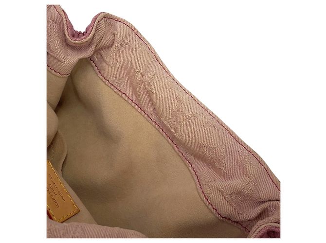 Louis Vuitton Pink Monogram Denim Sunshine Rosa - vista 9