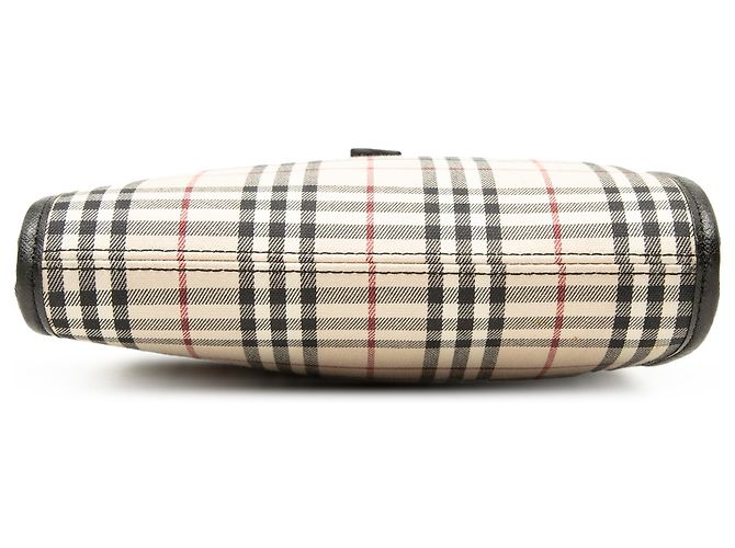 Borsa Crossbody Burberry Beige House Check Canvas - vista 3