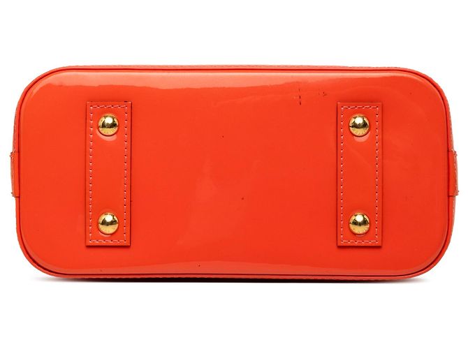 Louis Vuitton Orange Monogram Vernis Alma BB Naranja - vista 3