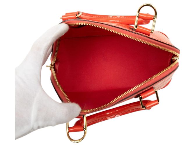 Louis Vuitton Orange Monogram Vernis Alma BB Naranja - vista 4