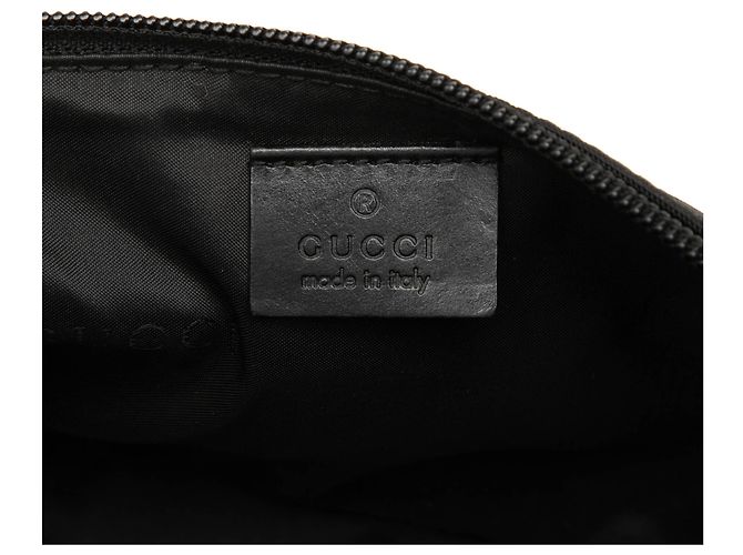 Gucci Black Nylon Boat Nero - vista 5