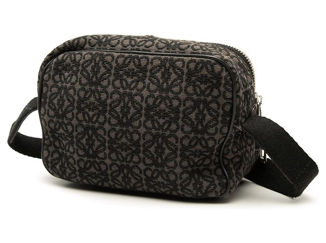 Bolsa Camera Mini Anagram Jacquard LOEWE Castanha - vista 2