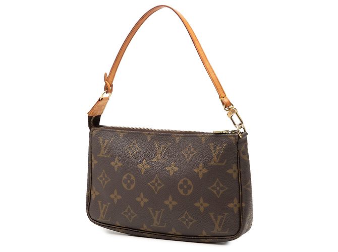 Louis Vuitton Brown Monogram Pochette Accessoires Marrone - vista 2