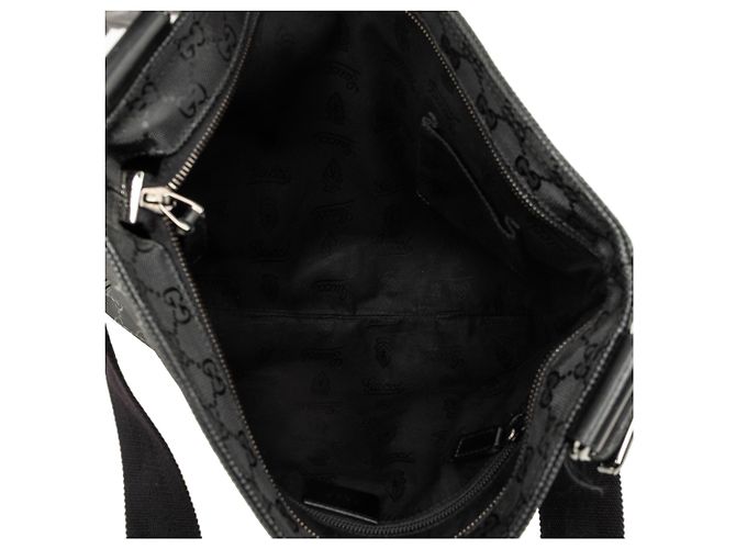 Gucci Borsa a Tracolla Nera Stampa GG Nero - vista 4