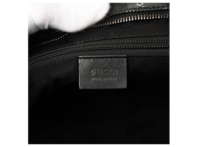Gucci Borsa a Tracolla Nera Stampa GG Nero - vista 5