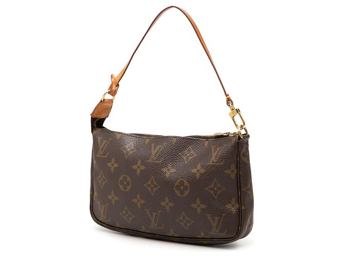 Louis Vuitton Brown Monogram Pochette Accessoires Marrone - vista 2