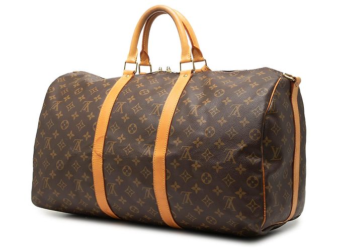 Louis Vuitton Brown Monogram Keepall Bandouliere 50 Braun - Ansicht 2