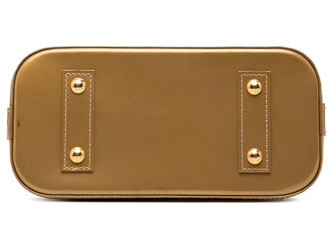 Louis Vuitton Gold Monogram Vernis Alma BB Dorado - vista 3
