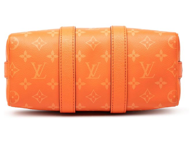Louis Vuitton Orange Taigarama Keepall Bandouliere 25 Arancione - vista 3