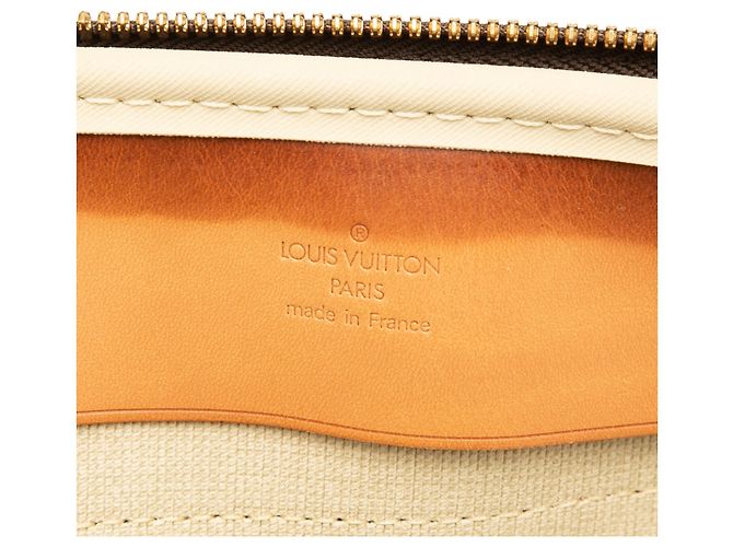Louis Vuitton Brown Monogram Alize 24 Heures Marrom - vista 5