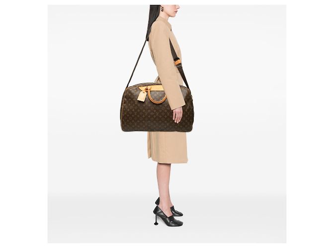 Louis Vuitton Brown Monogram Alize 24 Heures Marrom - vista 6