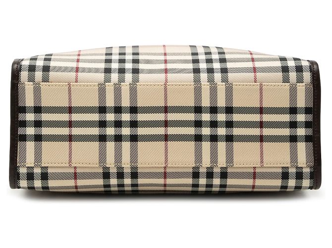 Burberry Beige House Check Canvas Tote - Ansicht 3