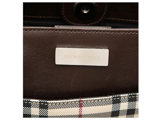 Burberry Beige House Check Canvas Tote - Ansicht 5