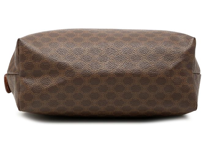 Céline Necessaire Celine in tela rivestita Macadam marrone - vista 3