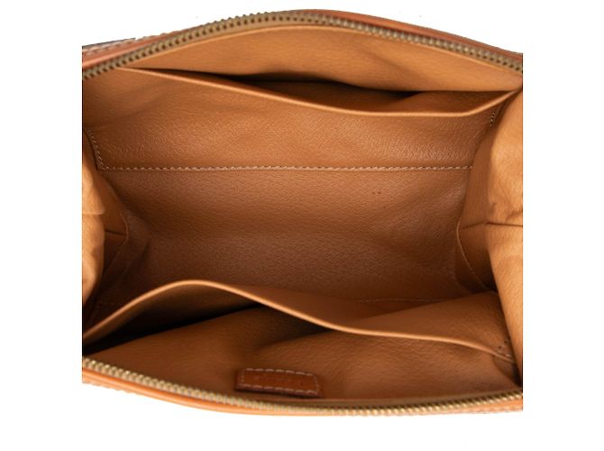 Céline Necessaire Celine in tela rivestita Macadam marrone - vista 4