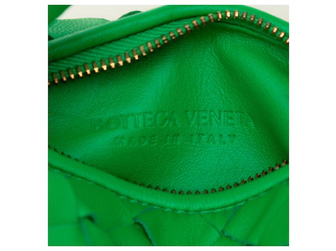 Bottega Veneta Green Candy Nappa Intrecciato Jodie - vista 5