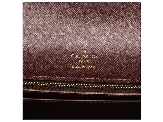 Louis Vuitton Brown Taiga Selenga Castaño Marrón oscuro - vista 5