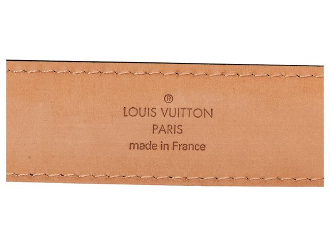 Cintura Classica Louis Vuitton in Taiga Nero - vista 4