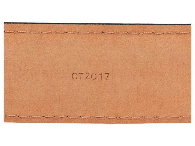 Cintura Classica Louis Vuitton in Taiga Nero - vista 5