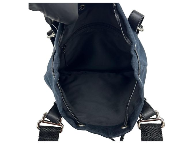 Autre Marque Saint Laurent Kahala Tote aus blauem Canvas Marineblau - Ansicht 3