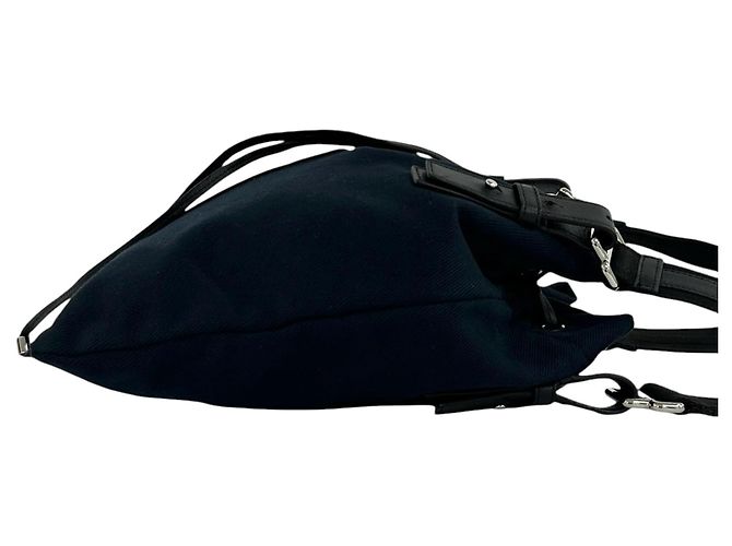Autre Marque Saint Laurent Kahala Tote aus blauem Canvas Marineblau - Ansicht 9
