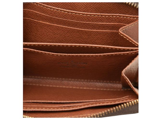 Monedero Zippy Monogram Marrón Louis Vuitton Castaño - vista 4