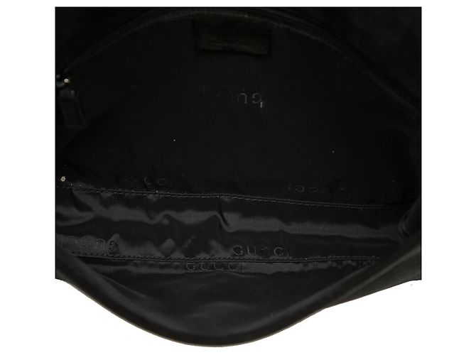 Bamboo Bolsa Gucci em camurça preta com alça de bambu Preto - vista 4
