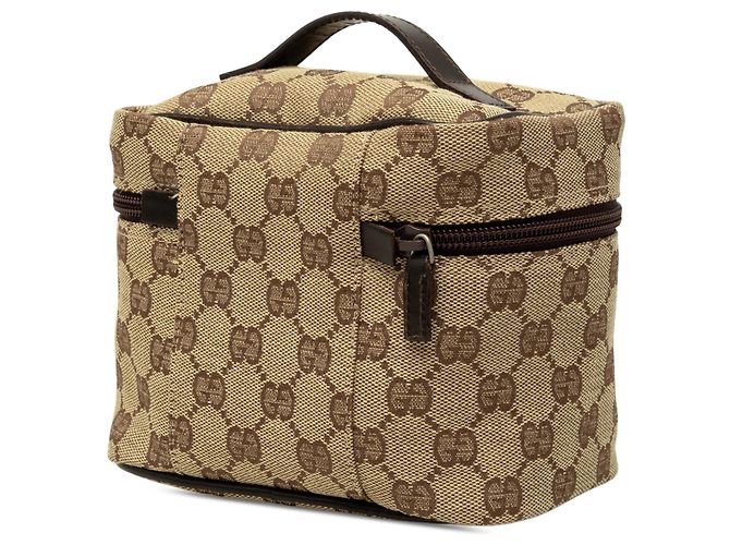 Gucci Vanity Bag aus beigem GG Canvas - Ansicht 2