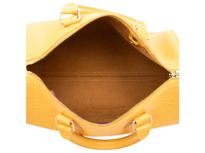 Louis Vuitton Yellow Epi Speedy 25 Giallo - vista 4