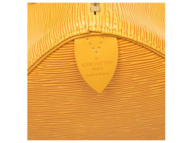 Louis Vuitton Yellow Epi Speedy 25 Giallo - vista 5
