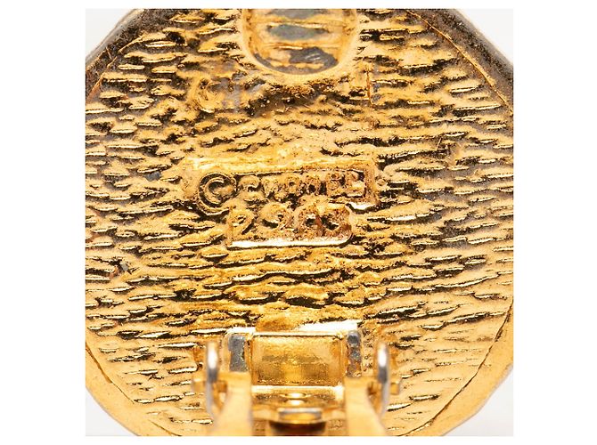 Orecchini a clip Chanel Gold Gold Plated Archer Medallion D'oro - vista 3