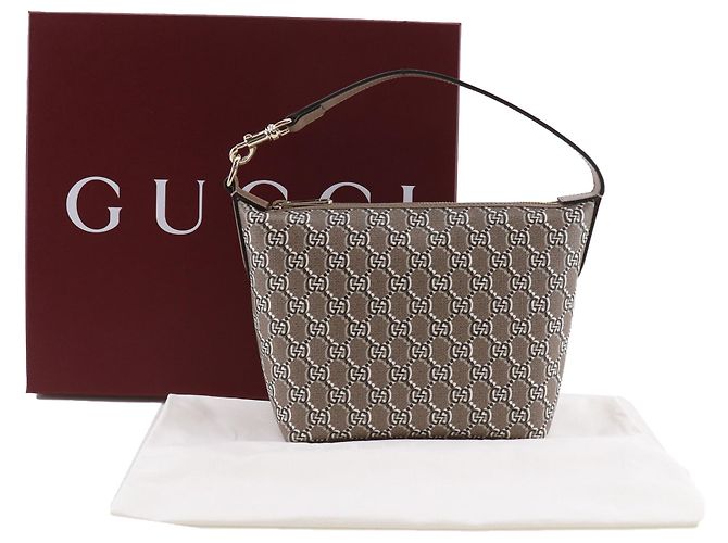 Borsa a mano Mini GG Supreme Shadow Gucci Marrone - vista 9