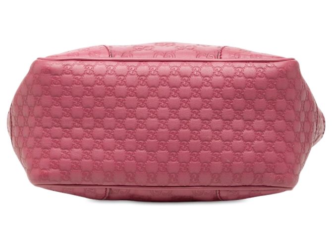 Borsa Satchel Gucci Bree Small Guccissima Rosa - vista 3