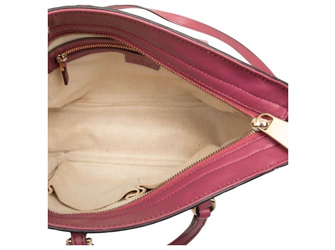 Borsa Satchel Gucci Bree Small Guccissima Rosa - vista 4