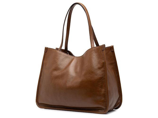Tote Gucci Horsebit 1955 in pelle marrone Medium - vista 2
