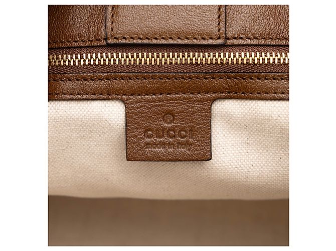 Tote Gucci Horsebit 1955 in pelle marrone Medium - vista 5