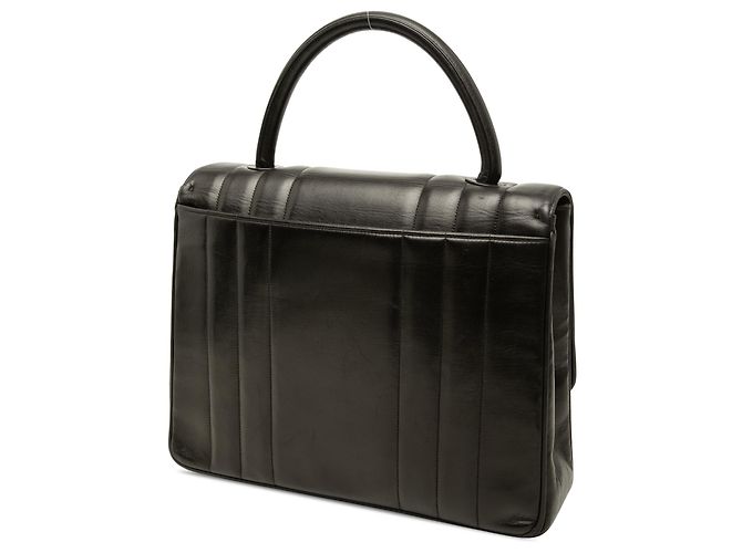 Borsa Chanel Mademoiselle Kelly Top Handle in pelle d'agnello nera Nero - vista 2