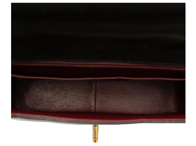 Borsa Chanel Mademoiselle Kelly Top Handle in pelle d'agnello nera Nero - vista 4