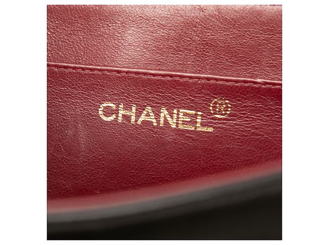 Borsa Chanel Mademoiselle Kelly Top Handle in pelle d'agnello nera Nero - vista 5